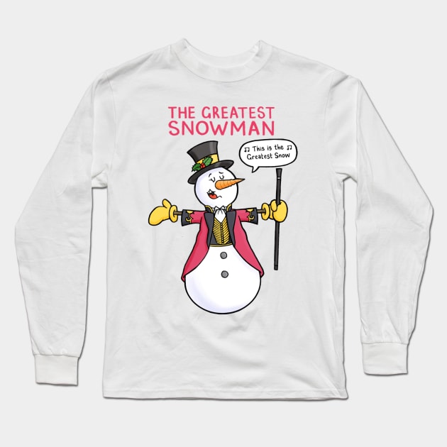 The Greatest Snowman Long Sleeve T-Shirt by CarlBatterbee